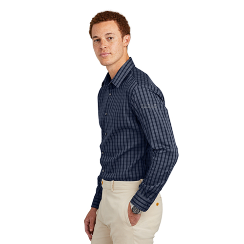 Navy Blazer/ White Grid Check