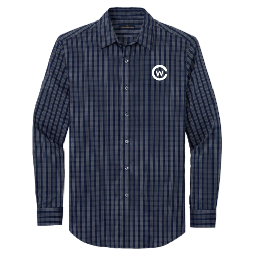 Navy Blazer/ White Grid Check