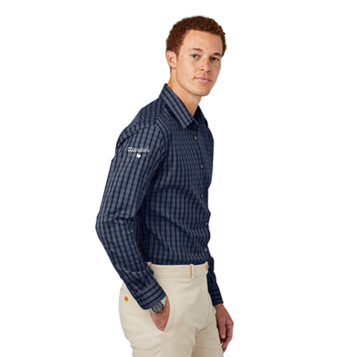 Navy Blazer/ White Grid Check