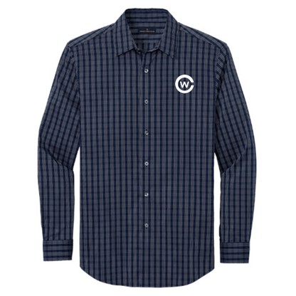 Navy Blazer/ White Grid Check